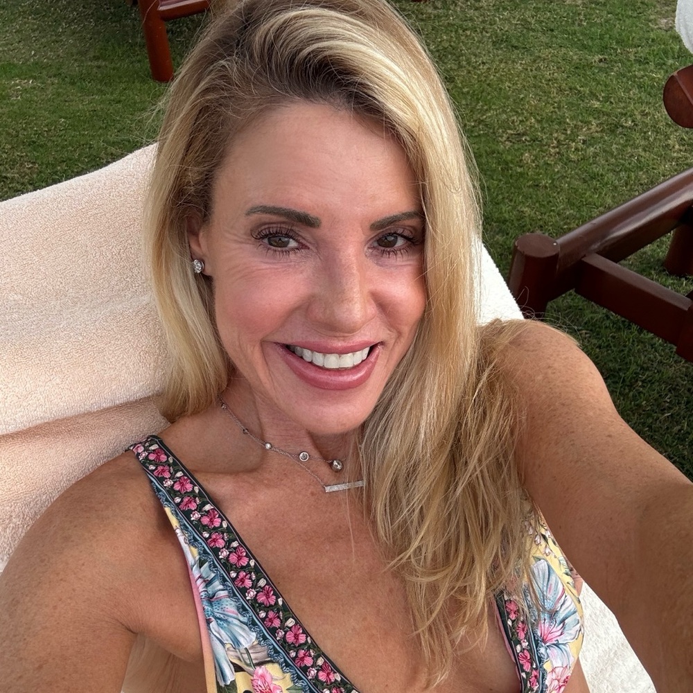 Floral Bikini - Ague Bendita - halter style embroidered with matching bottom